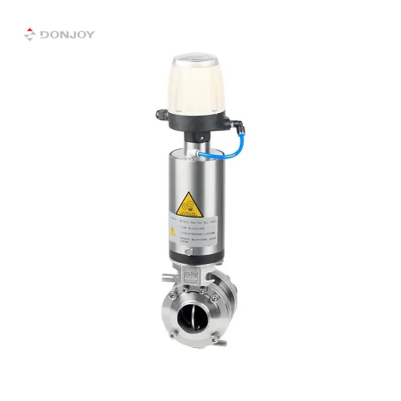 Sanitary Male Threaded Stainless Steel Butterfly Valve
