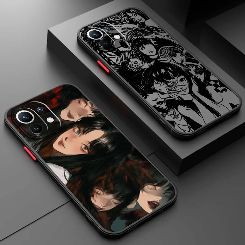 

Junji Ito Tomie Kawakami Phone Case For Xiaomi 14T 13T 13 12T 12 12S 11T 11 11i 10 10T Ultra Pro Lite Frosted Translucent