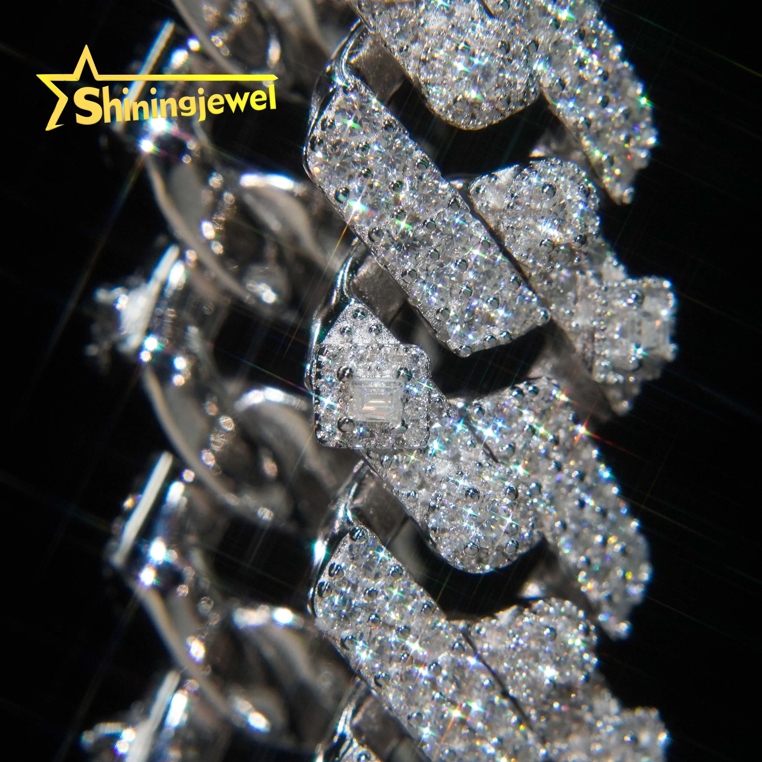 

Bargain Sale 18mm Cuban Link Chain Button Design Moissanite Cuban Bracelet Necklace Custom Hip Hop Diamond Cuban Links