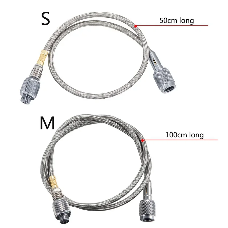 Adaptador de conversión de cabezal de cartucho de Gas para exteriores, válvula de tornillo de entrada tipo botella, salida, accesorios para estufas de Camping, tubo de extensión