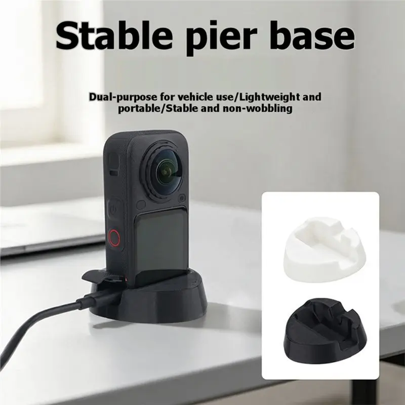 DTB7 For X6 Camera Support Base, Desktop Non-Slip Holder Stand, Portable Car Fixed Shooting Bracket, Anti-Slip ABS Mount for