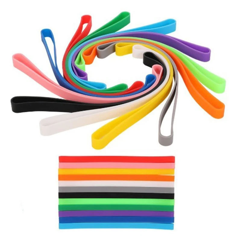 1pc Silicone Rubber Bands Elastic Rubber Wrapping Bands Extra Large Rubber Bands For Notebook Office Outdoor Gear Gifts