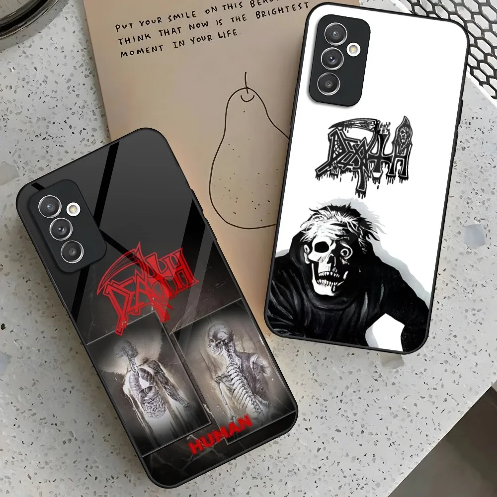 Old Deaths Mental Rock Band Phone Case for Samsung Galaxy S24 S23 S22 S21 S20 A24 A34 A54 A53 Note20 M54 Fe Ultra Plus Glass