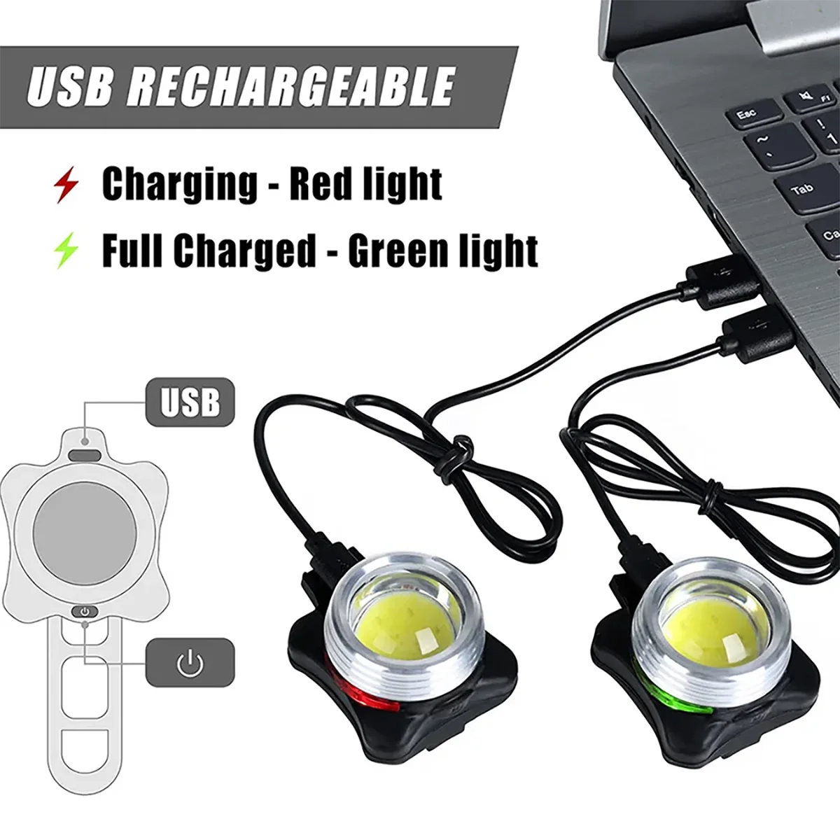 Powerful Bicycle headlight Waterproof Front and Rear Bicycle Lantern adjusted freely Front Lamp Cycling Safety warning Taillight