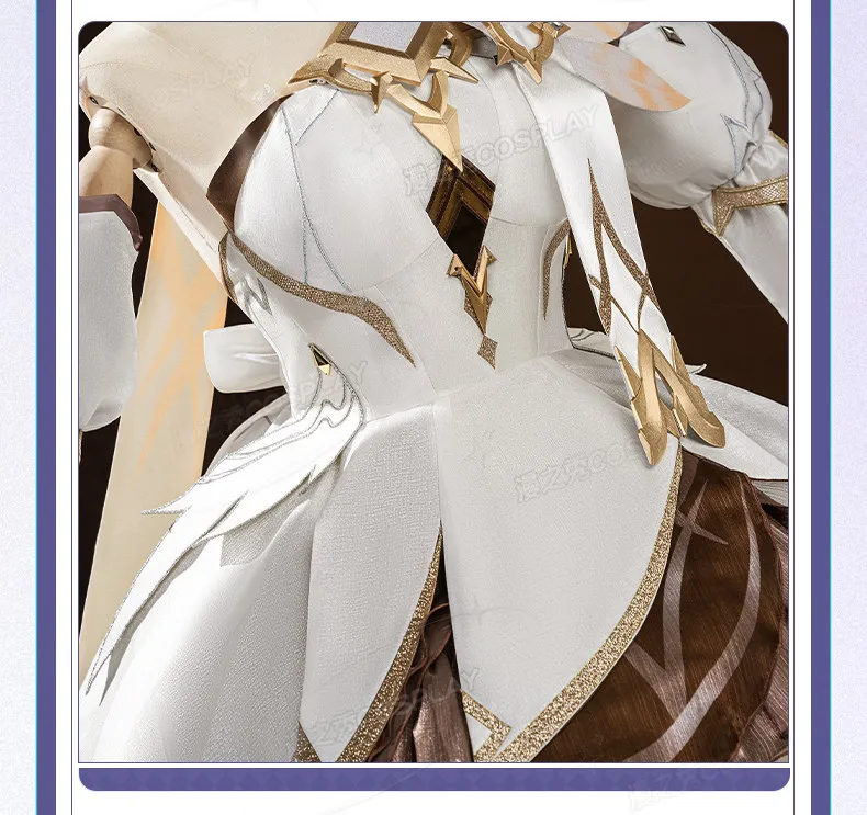 

Genshin Impact Lumine Cosplay Costume, Female Protagonist Same Style Full Set Outfit