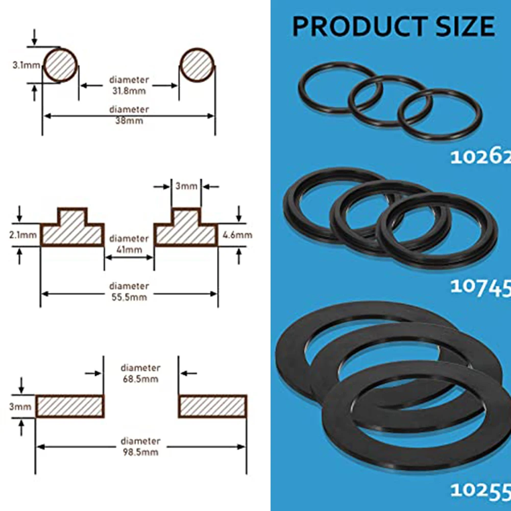 O Ring and Washer Kit for Pool Plunger Valves Engineered to Maintain Seal Integrity During Regular Pool Pump Cycles