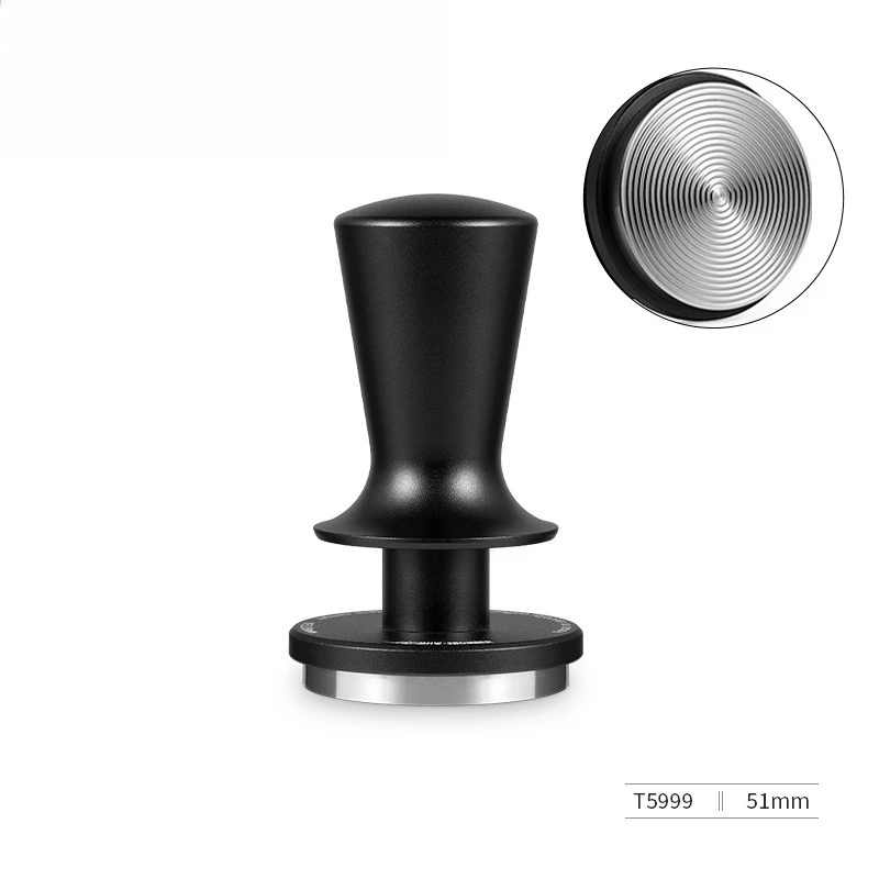 MHW-3BOMBER Coffee Tamper 51/53.35/58.35MM 2 Springs Espresso Tamper Stainless Steel Thread Base Home Barista Coffee Accessories