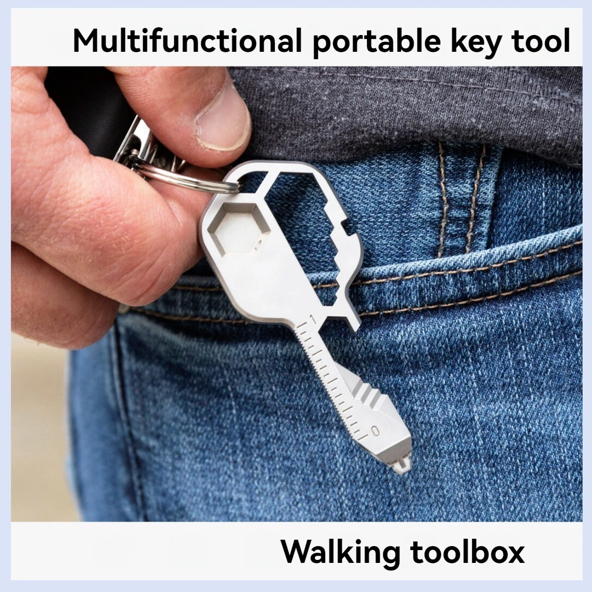 Convenient keychain multifunctional combination tool