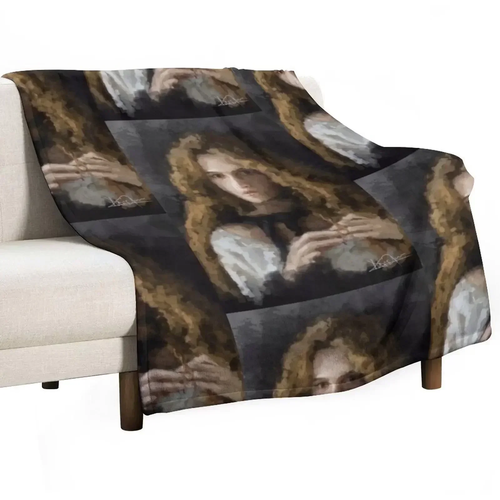 Helena Bonham Carter Vintage Throw Blanket Winter beds Decorative Beds Camping Blankets