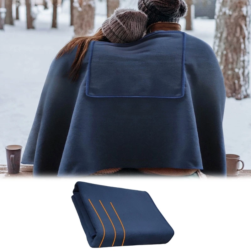 Extreme Thin 5V Heated Throw Constructed in Temperature Clock Function Dense Pliable Soft handling Travel 37JD