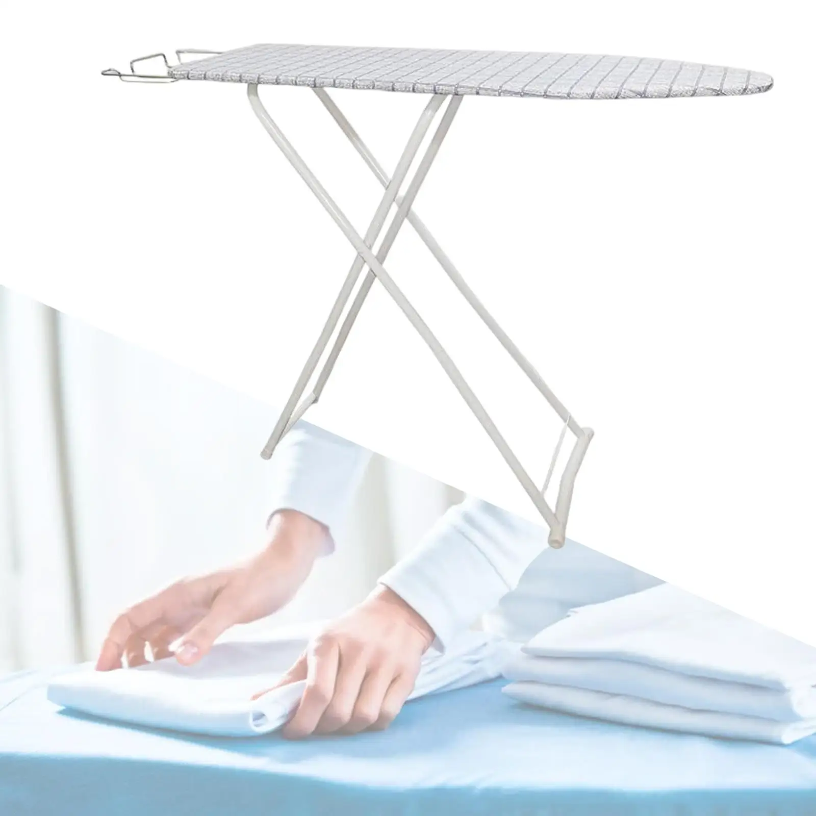 Tabletop Ironing Board with Press Holder Wooden Press Table for Dorm Household Sewing