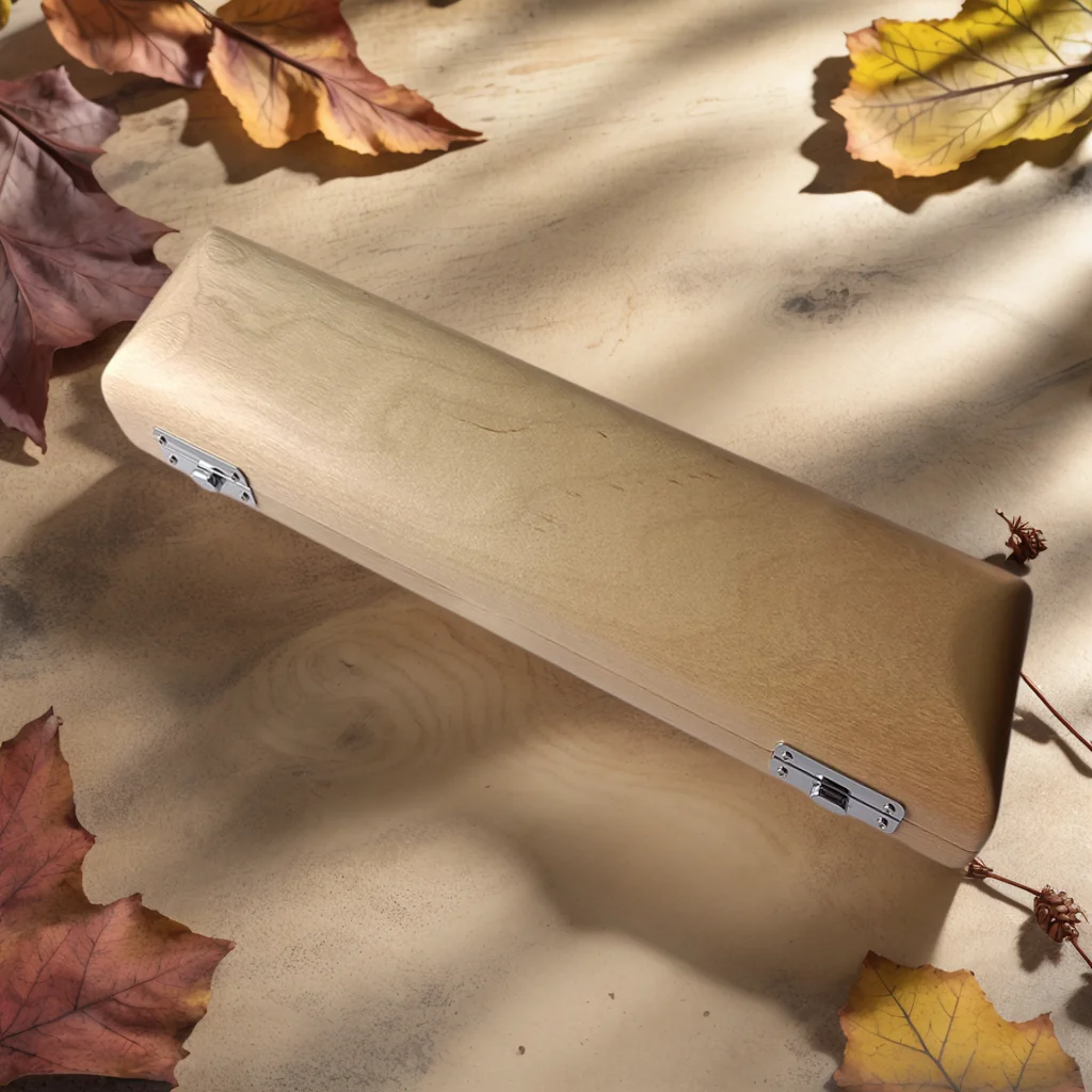 High Quliaty 16 Hole Flute Case Maple Wood C foot Flute Hard Case Portable Maple Wood Flute Case For C Foot Flutes