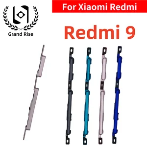 Bilashmart 1 SET BackShell Phone Power Volume Side Button Key Xiaomi Redmi 9 External Volume Button + Power ON OFF