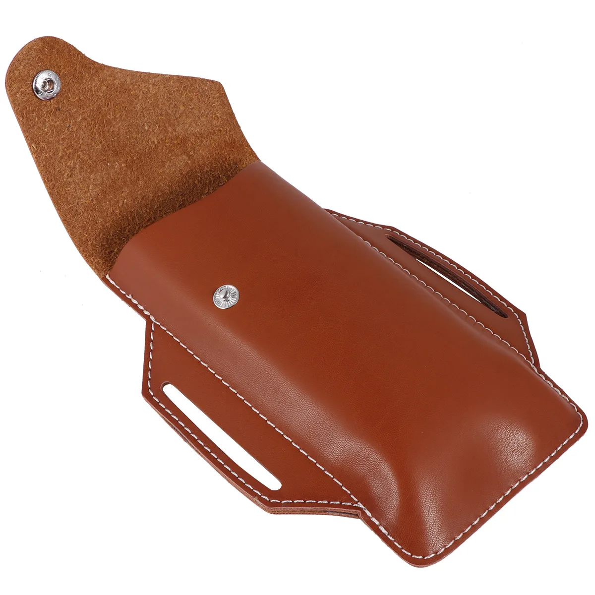 

Sport Waist Bag Brown Pu Lightweight Portable Anti-Lost Pouch For Running Outdoor Phone Storage Home Daily Use