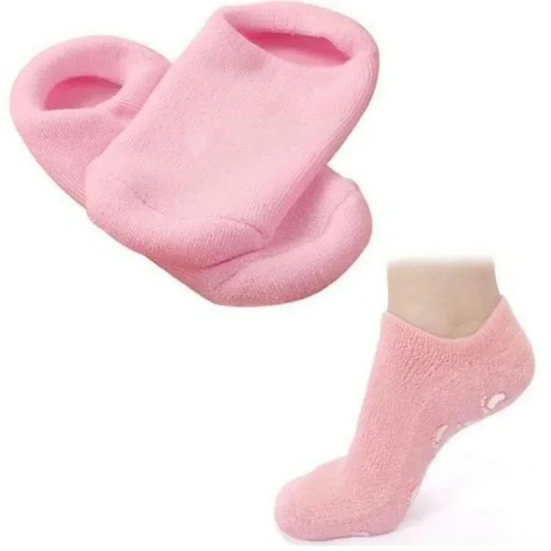 10Pair Reusable SPA Gel Socks & gloves Moisturizing whitening exfoliating velvet smooth beauty hand foot care silicone socks