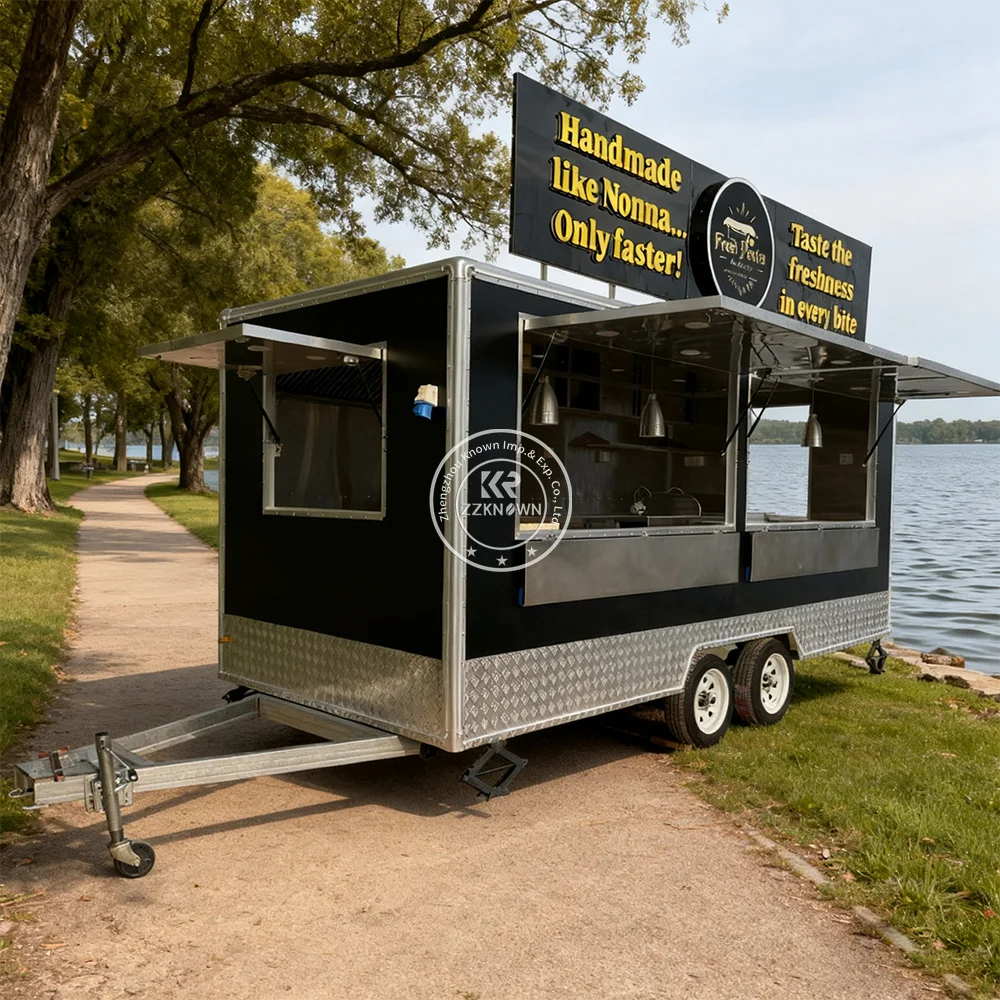 

Custom Pizza Truck Ice Cream Cart Mobile Kiosk Coffee Trailer Taco Concession Food Trailer Fast Food Truck With Full Kitchen