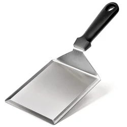 Stainless Steel Large Grill Spatula with Cutting Edges, Kitchen Griddle Accessories, Pancake Burger Turner Scraper Tool for BBQ