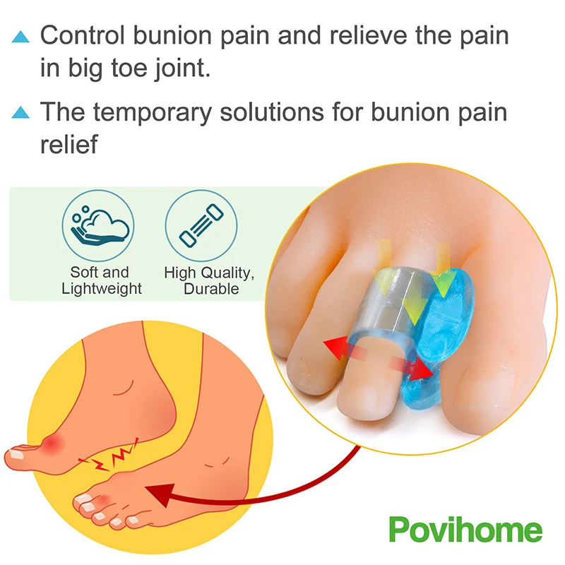 Separador de dedos de los pies de 1 a 10 piezas, Corrector de hueso, alisador de Gel de silicona, Protector de pulgar Valgus, ajustador de juanete, herramienta de pies