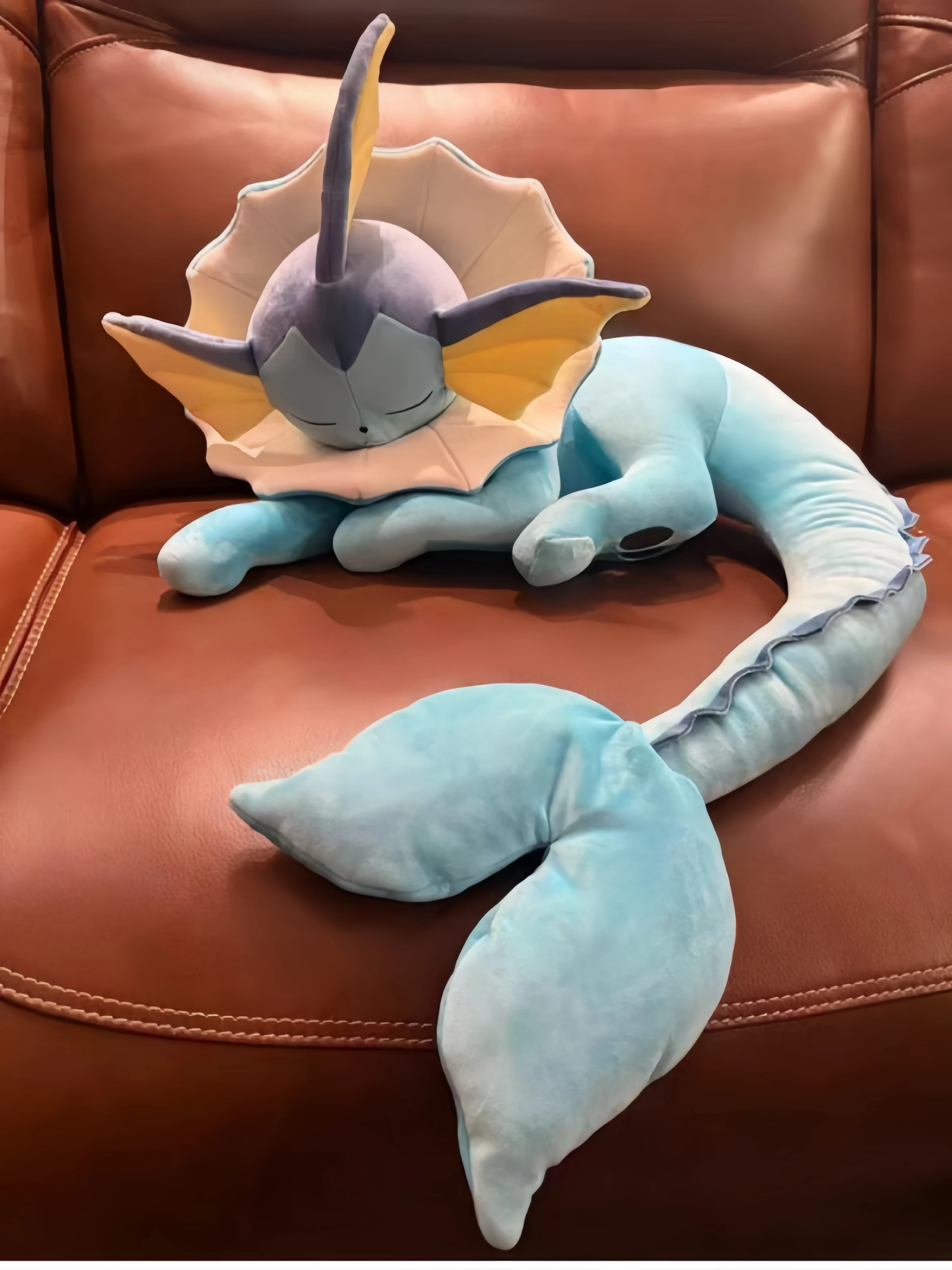 Vaporeon Plüschfigur, Neue Eevee Evoli Schlaf-Plüschtiere, Flareon Umbreon Peluche, Sprigatito Stofftiere, Cartoon Weiche Puppen als Geschenk