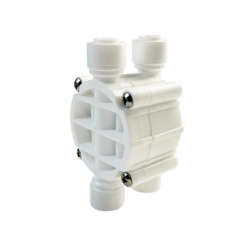 

Fit 1/4" OD Tube Auto Shut Off 4 Way Valve Quick Fitting Connection Aquarium RO Water Filter Reverse Osmosis System