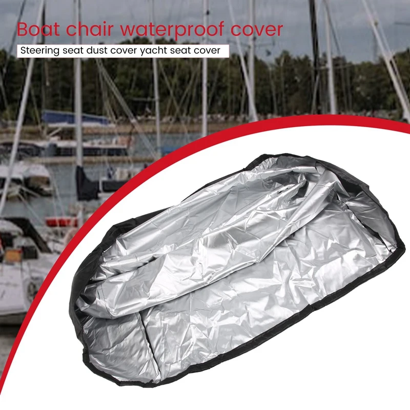 56X61x64cm Boat Seat Cover Waterproof Anti UV Dust Elastic Marine Folding Seat Cover Ship Rotate Chair Table Cover-AA26