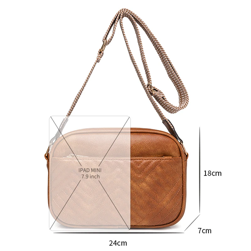 2024 New Famous Luxury Designer Women's Shoulder Bag Trendy Retro Girl Crossbody Bags Wallet Large Capacity Female Messenger Sac