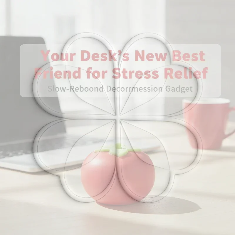 Red Persimmon Stress Ball Squeeze Sensory Fidget Toy Slow Rising Decompression Toy for Teens Adults