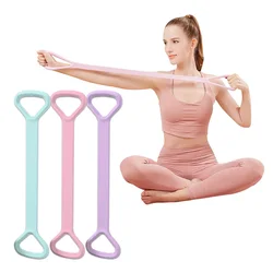 Stretch Strap Yoga 8-figure Tensioner Yoga Tool Open Back Practice Shoulder Yoga Stretching Belt Elastic Stretch Band Workout