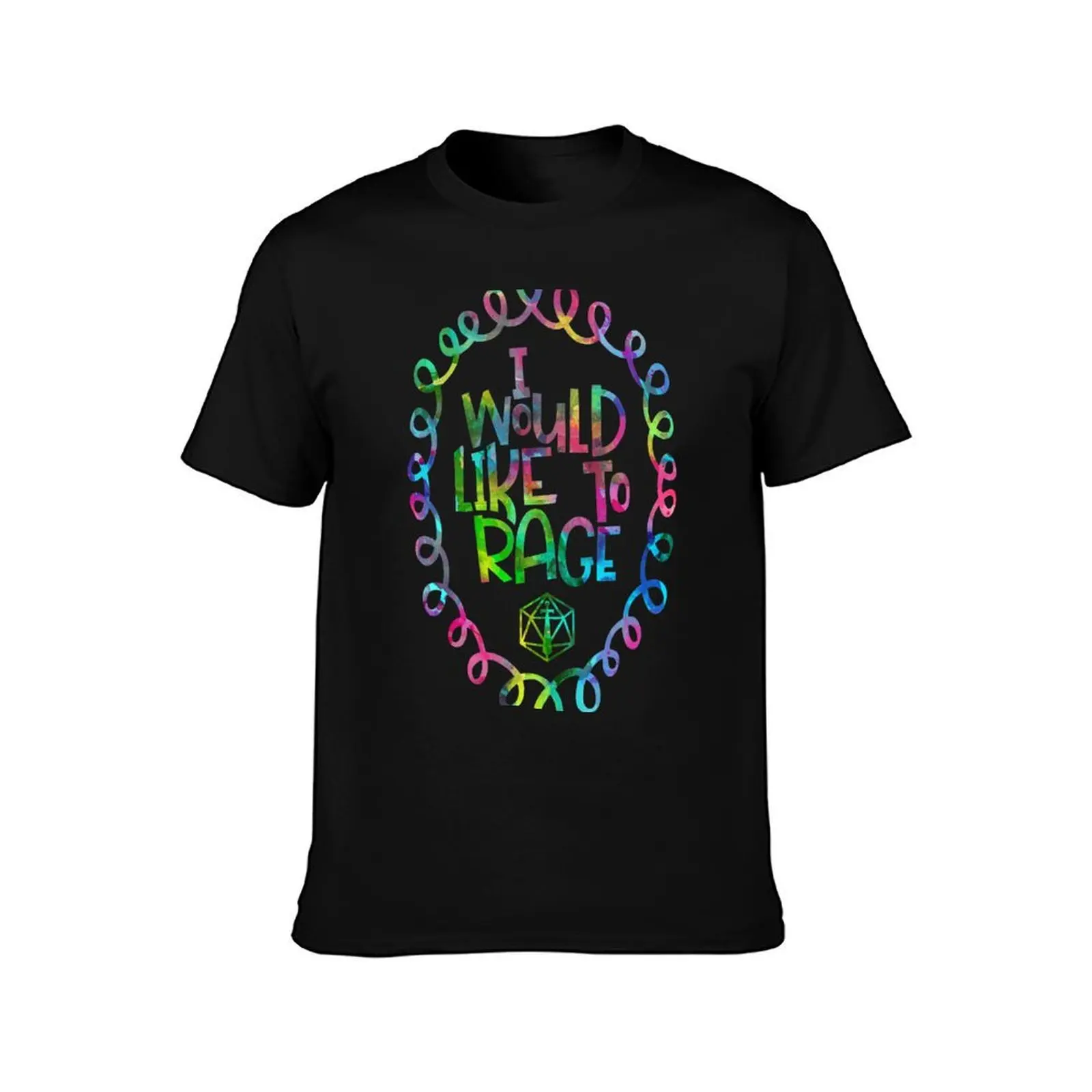 I Would Like to Rage T-Shirt Basic Solid Color Short Sleeve T-Shirt