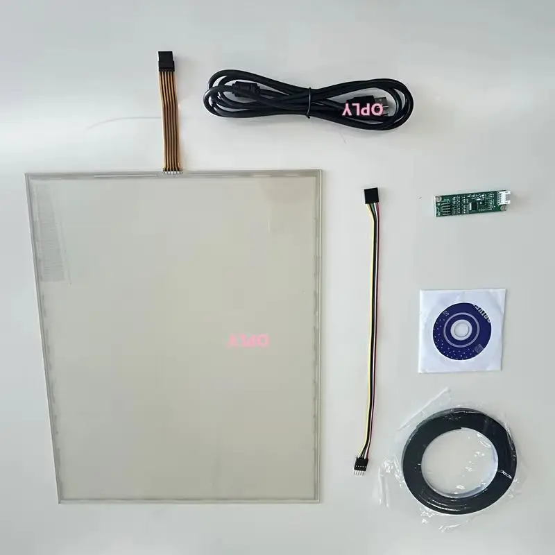 For industrial advertising car display17 inch 5 Wire MM 4:3 17 inch Resistive touch screen panel glass Thick