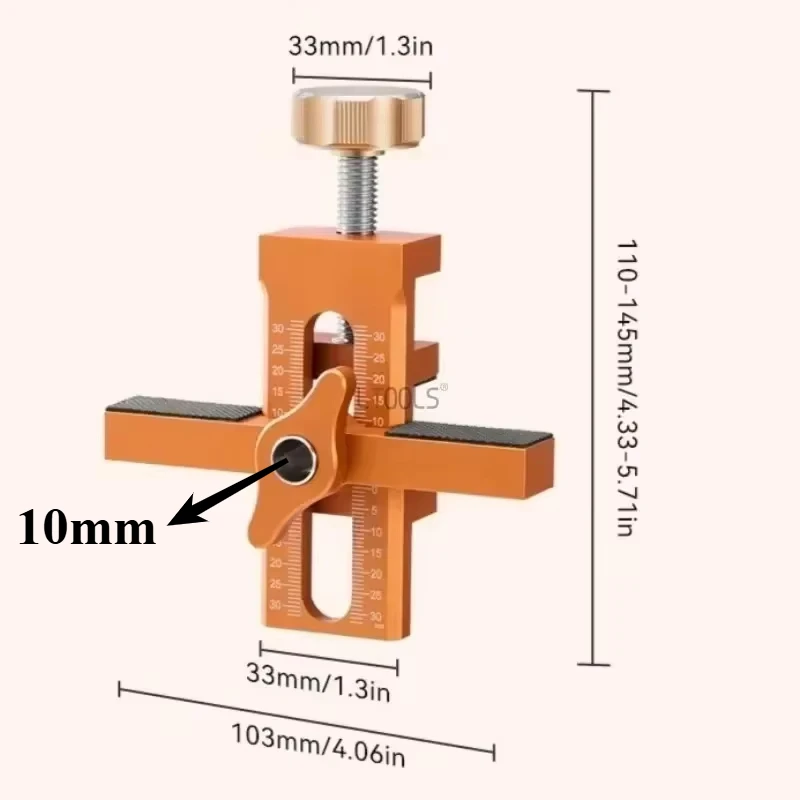 Cabinet Door Specific 2 in 1 Quick Leveling Mounting Jig Woodworking Door Panel Rebounding Device Punching Locator Precision Jig