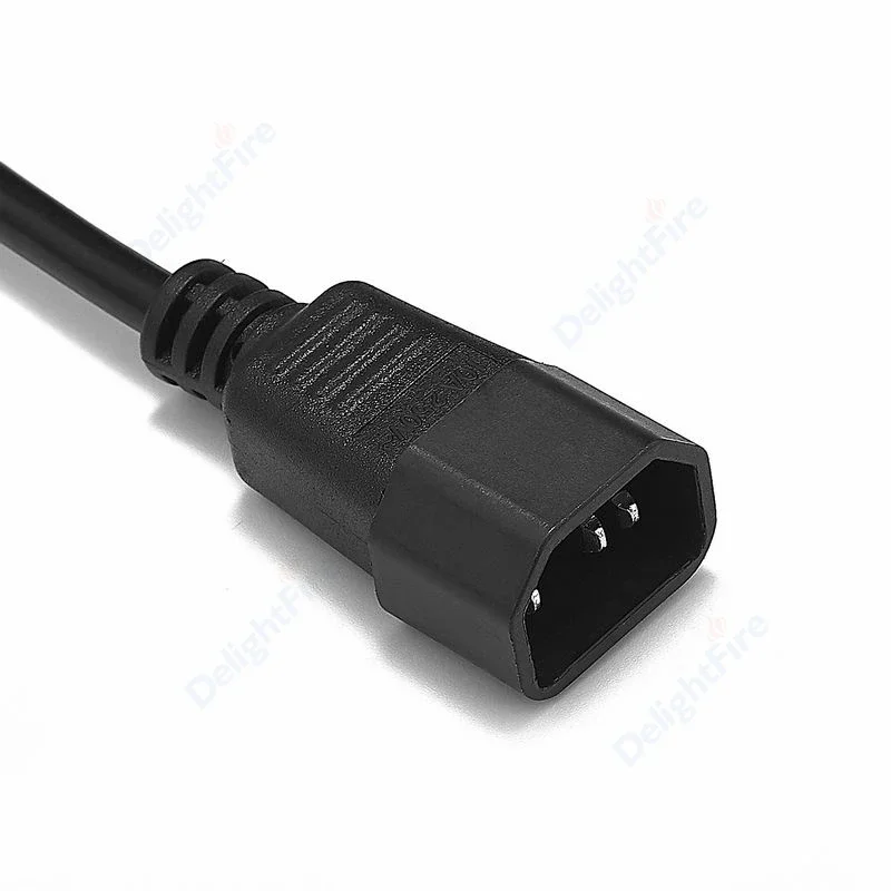 IEC C13 to C14 Mains Power Extend Cord 18AWG Power Extension Lead Cable For Desktop Power Distribution Unit PC Computer