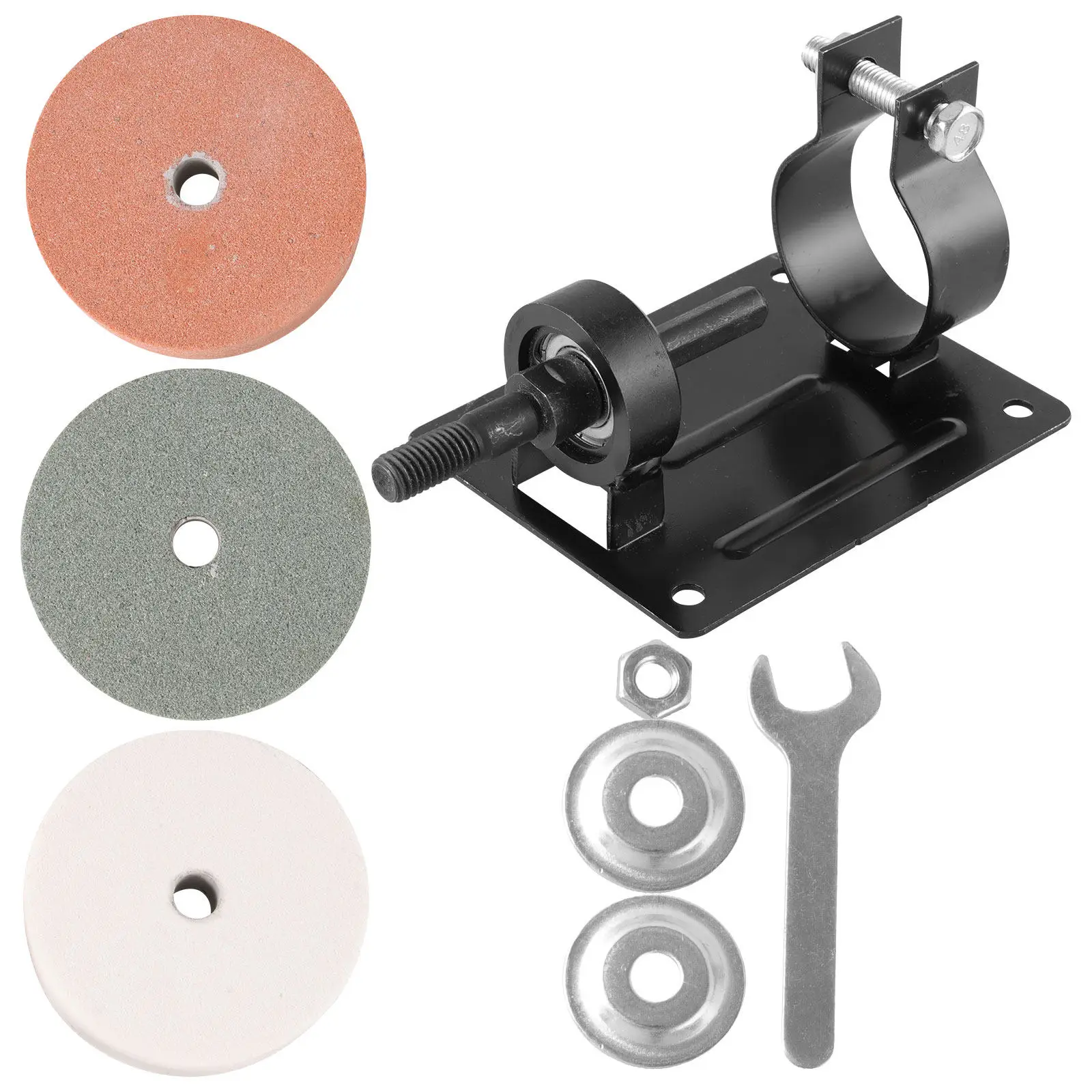 1 Set Drill Holder Stand Sanding Grinder Bit Metal Drill Vise Clamp Adjustable Workbench Mount For Versatile Drilling Angles