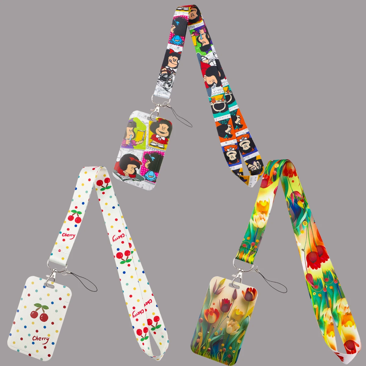 

Cute Cartoon Characters Lanyards For Keys Neck Strap Keychain Lariat Phone Strap Hanging Rope Gym Keyring Jewelry Accessories