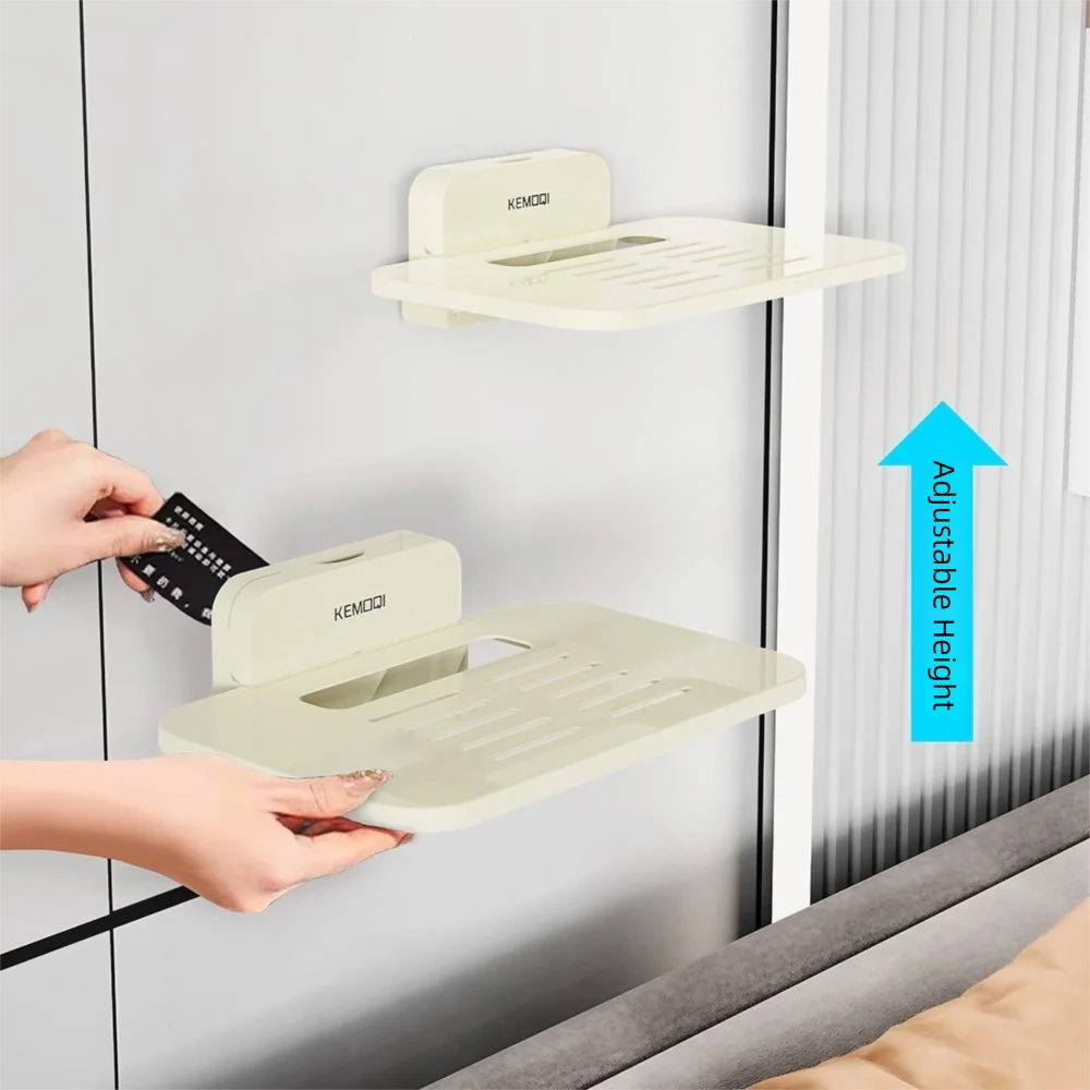 

Suction Cup Wireless Wifi Router Storage Shelf Transparent No-Drill Wall-Mounted Storage Holder Waterproof Space Saving