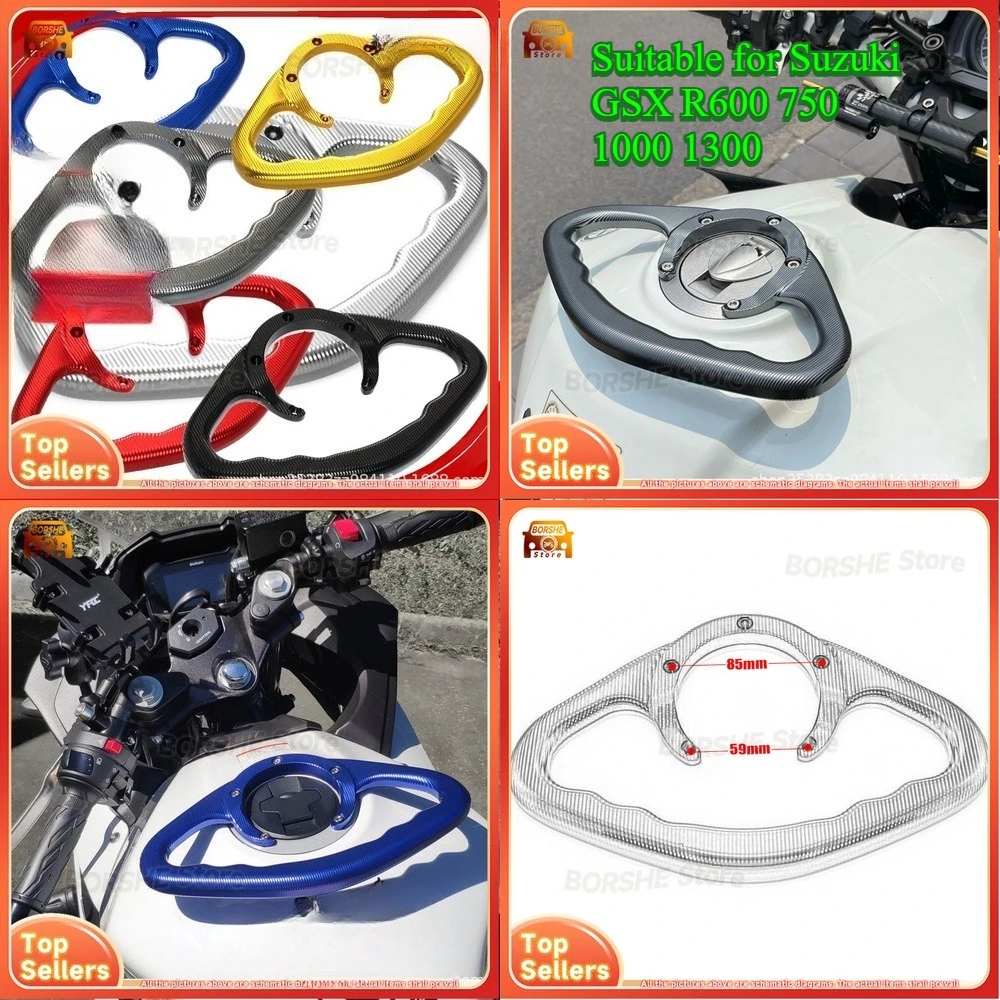 

2026 Motorcycle Tank Handlebar Passenger Rear Seat Safety Grip Suitable for Suzuki GSX R600 750 1000 1300 Custom Front Handrail