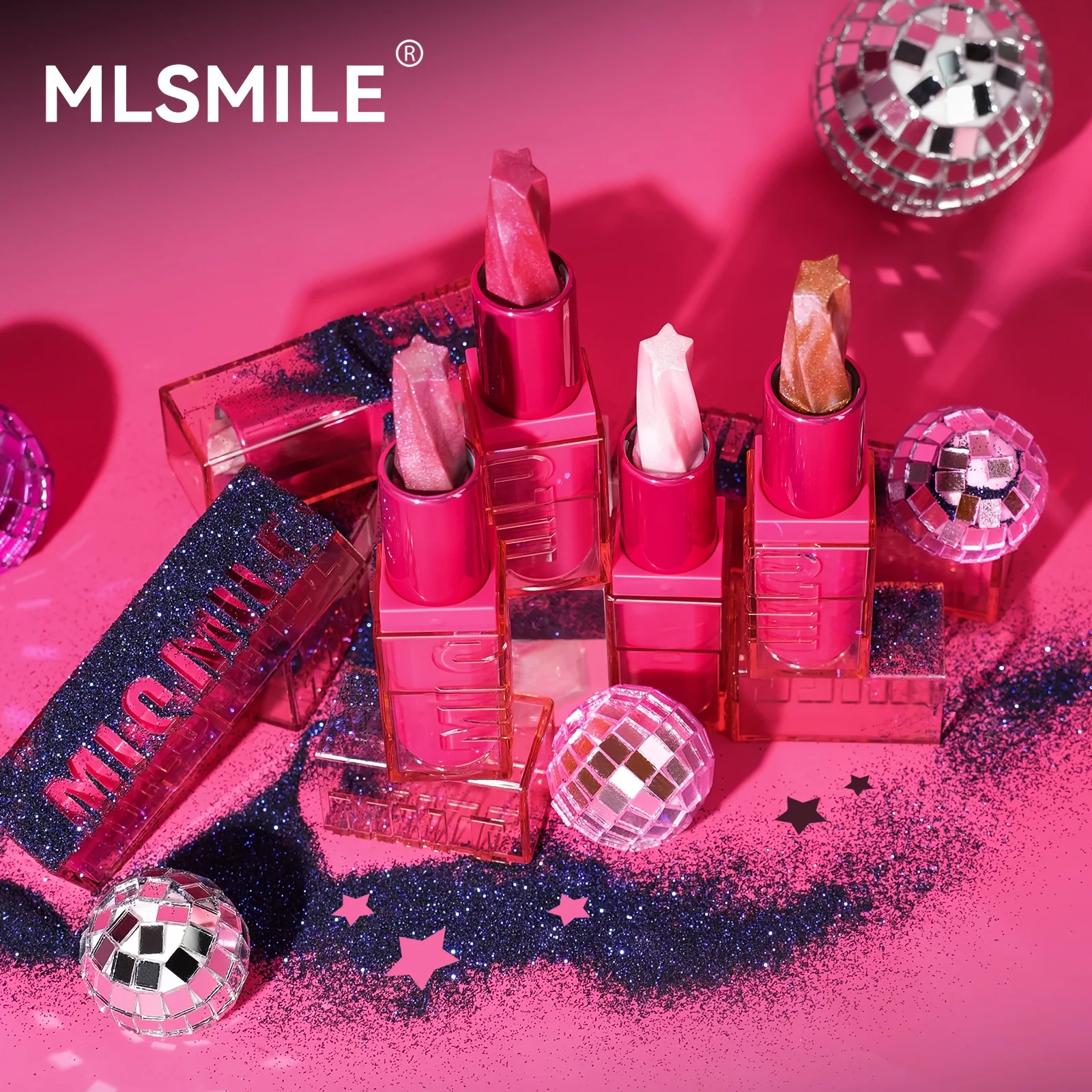 Rossetto perlescente Trucco labbra luccicante glitter lucido, Rossetto speciale Rossetto cremoso per regali di San Valentino sul palco delle feste