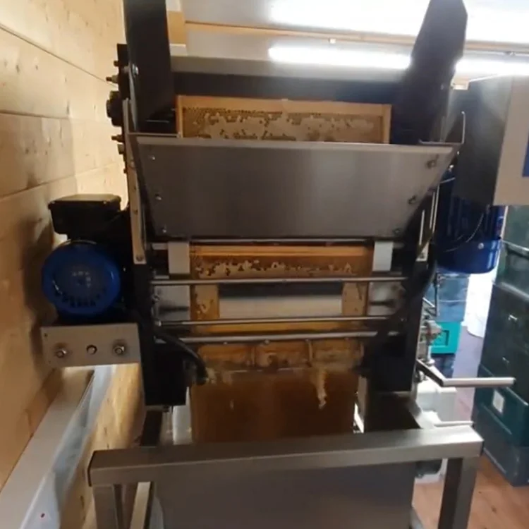 Automatic Roller Bee Frame Uncapper 180pcs/h Manual Honeycomb Uncapping Honey Machine