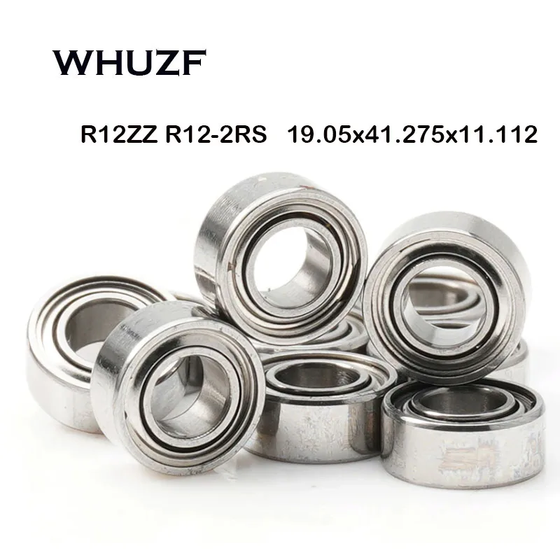 ( 10PCS ) R12-2RS R12ZZ ABEC-7 Ball Bearings 19.05x41.275x11.112mm inch miniature bearings 3/4