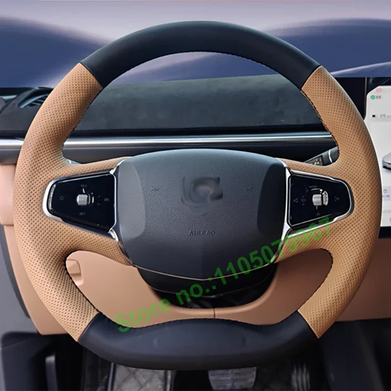 

DIY Hand-Stitched Non-slip Breathable Durable PU Leather Car Steering Wheel Cover for ARCFOX T5 T S5 S 2024 Interior Accessories