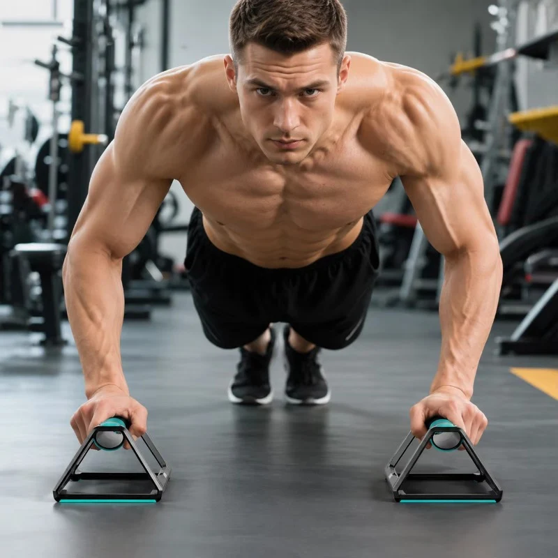 Anti-slip Support Wrist-friendly Push-up Handles Suitable for Chest Shoulder and Arm Training. Ergonomic Push-up Bar
