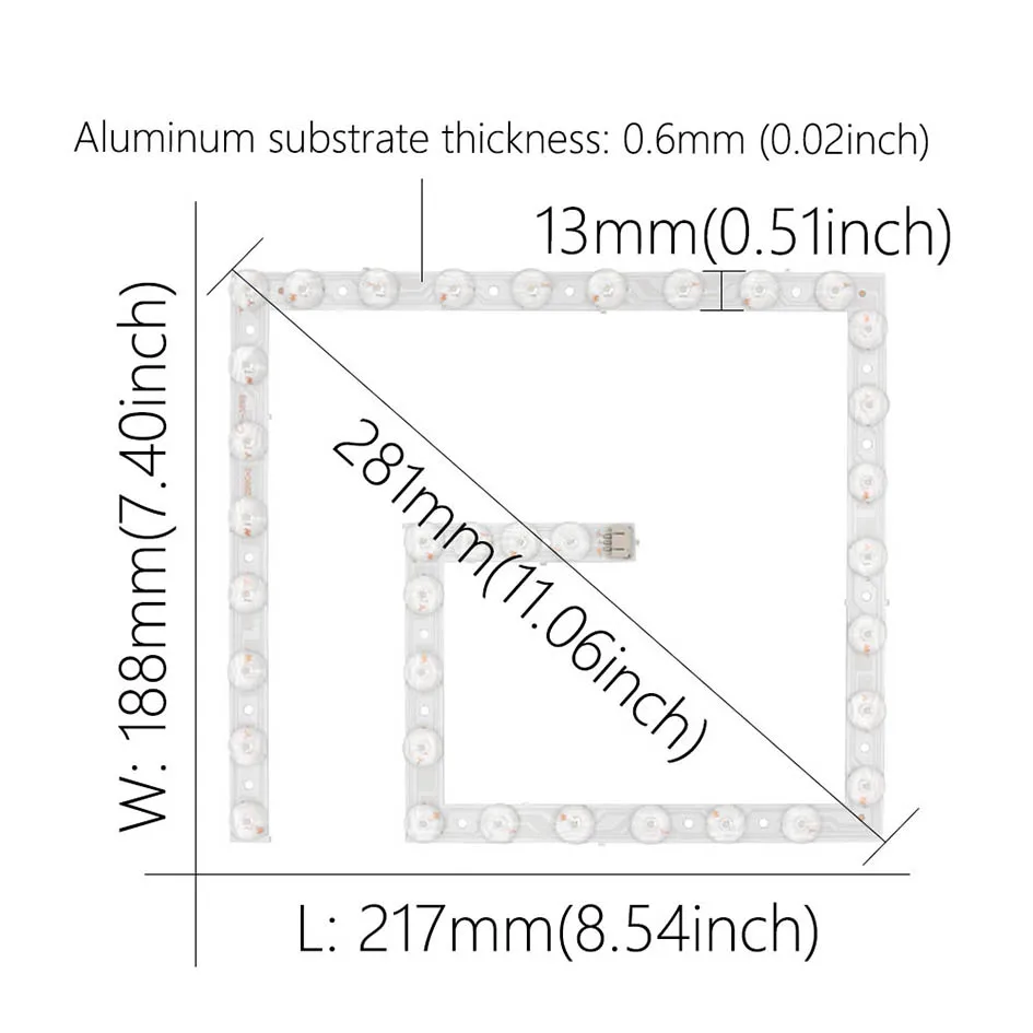 20 W LED-Panel-Leuchten, SMD-Modul, energiesparend, AC220 V, quadratische Deckenlampenplatine, ersetzt Lichtquelle, bequeme Installation – Detail 1