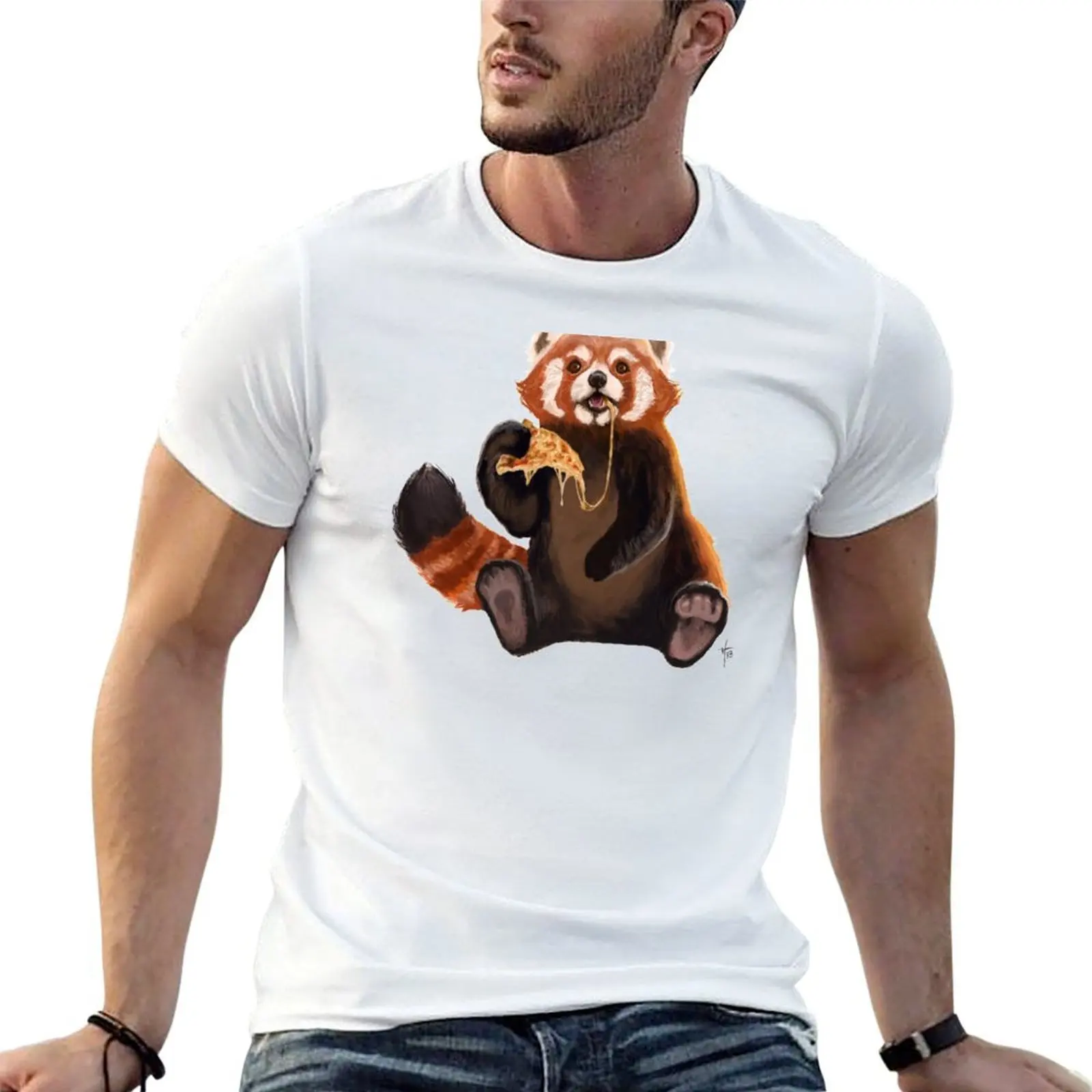 Pizza Panda T-Shirt man tshirt man t shirt graphic essential t shirt T-shirt