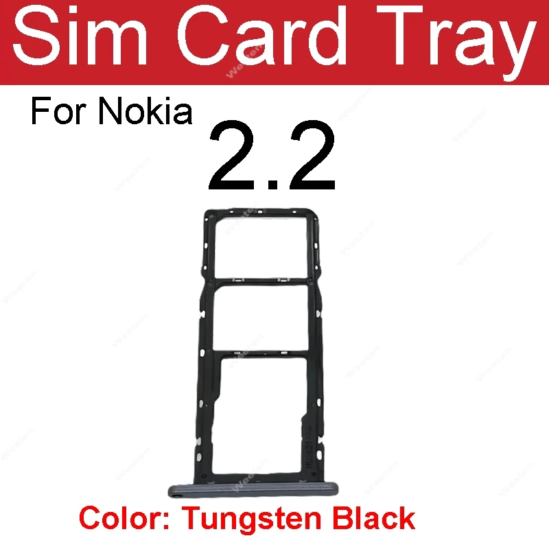 SIM Card Tray Holder Slot Connector For Nokia 2.2 3.2 4.2 6.2 7.2 2.3 8.3 SIM Reader Card Socket Adapter Replacement Parts