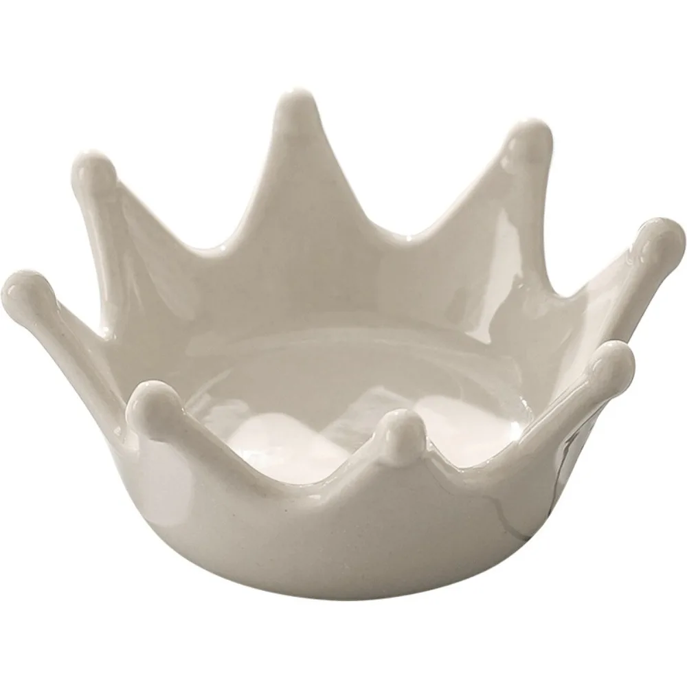 

Beautiful Ceramics Ceramics Ring Holder Crown Type Storage Storage Box Jewelry Tray Jewelry