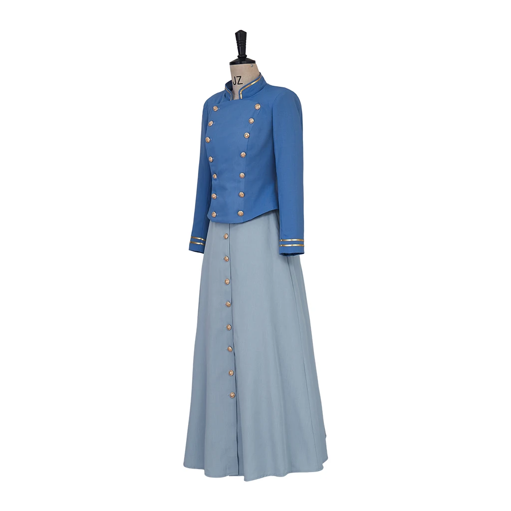 Enola Holmes 2 Cosplay Costume Dress Victorian Edwardian Double Breasted Jacket Skirts Full Set Women Enola Outfits