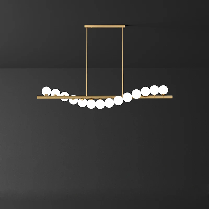 LED G9 Modern Glass Bubbles Golden Silver Black White Hanging Lamps Chandelier Lighting Suspension Luminaire Lampen For Foyer