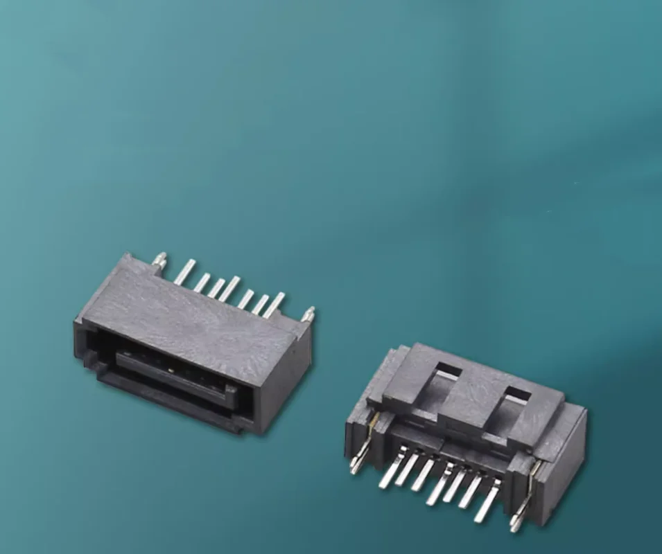 

500 шт. SATA7P общественное сиденье с открытым люком, двухрядная игла для вывиха типа А, вертикальный тип, позиционирующий штифт