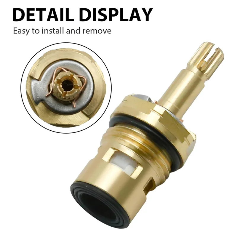 

T99C-2X 994053-0070A Сменный картридж клапана для кухонного смесителя для ванны, сменный стержень из латуни для горячей и холодной воды 4Z-24H