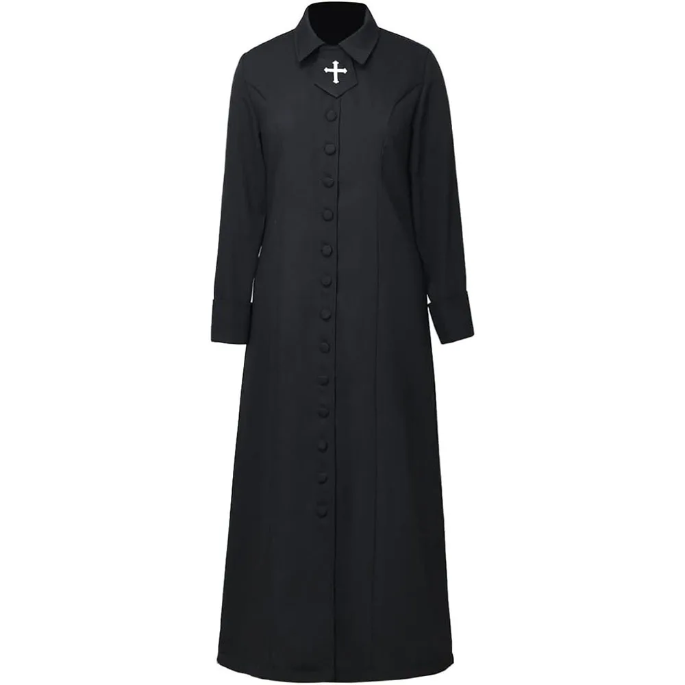 

Medieval Priest Cosplay Costumes Long sleeve Monk Robe Witch Christ Cosplay Carnival Halloween Costumes for Women Adult 2025